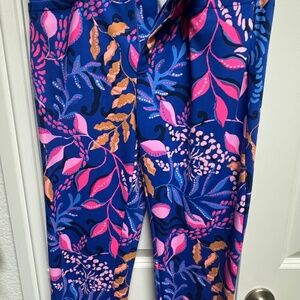 Lilly Pulitzer luxletic pants size 8 Borealis Blue